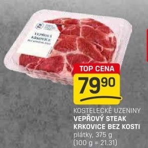 Vepřová krkovice steak bez kosti Kostelecké uzeniny