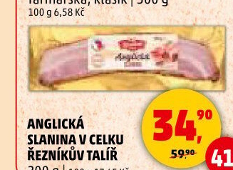 Anglická slanina Řezníkův talíř