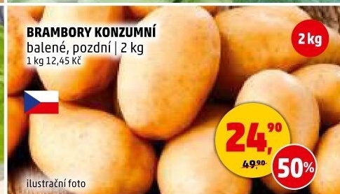 Brambory konzumní pozdní