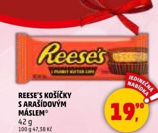 Čokoládové košíčky Reese'
