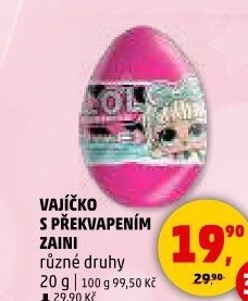 Čokoládové vajíčko s překvapením Zaini