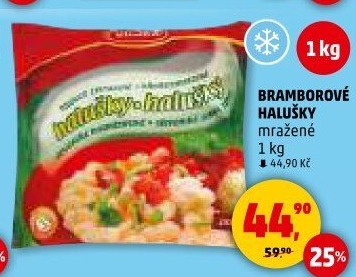 Halušky bramborové mražené Vinica