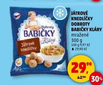 Knedlíčky játrové mražené Dobroty Babičky Kláry