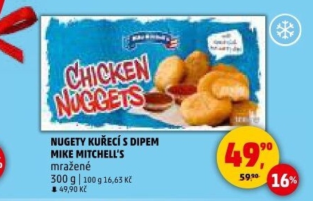 Kuřecí nugetky mražené Mike Mitchell'