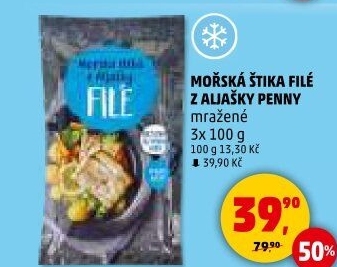 Mořská štika filé z Aljašky mražená Penny