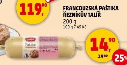 Paštika francouzská Řezníkův talíř