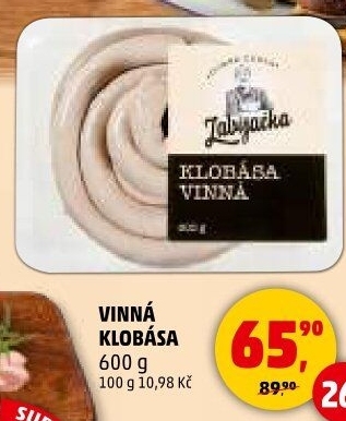 Vinná klobása Dobrá česká Zabijačka