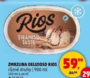 Zmrzlina ve vaničce Delizioso Rios