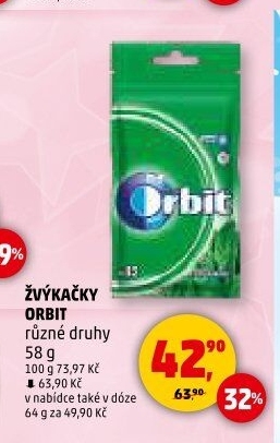 Žvýkačky Orbit