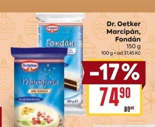 Dr. Oetker Marcipán, Fondán