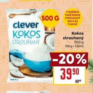 Clever Kokos strouhaný