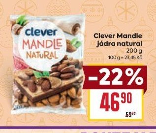 Clever Mandle jádra natural 200g