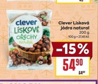 Clever Lísková jádra natural