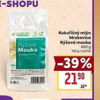 Kukuřičný mlýn Mrzkovice Rýžová mouka