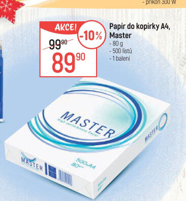 Kancelářský papír A4 Master