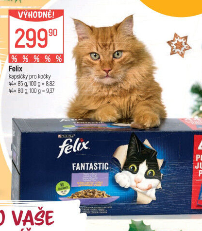 Kapsičky pro kočky Fantastic Felix Purina