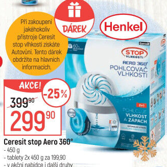 Pohlcovač vlhkosti Aero 360° Ceresit