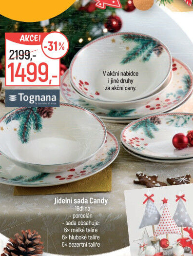 Porcelánová jídelní souprava Tognana