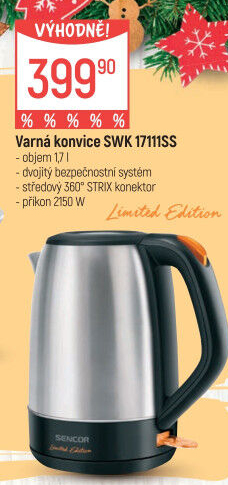 Rychlovarná konvice Sencor SWK 17111SS