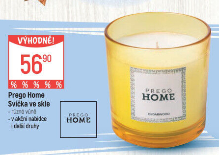 Svíčky ve skle Prego Home