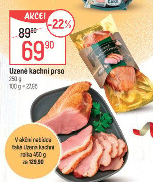 Kachní prso uzené Vodňanská drůbež