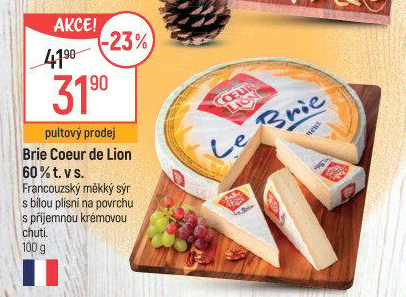 Sýr Brie Coeur de Lion