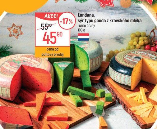 Sýr Gouda kozí ochucená Landana
