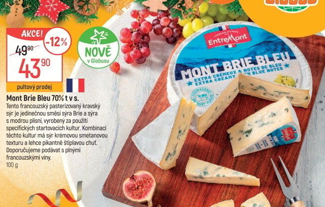 Sýr Mont Brie Bleu 70 % Entremont