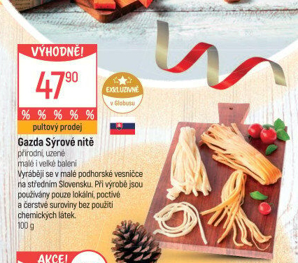 Sýrové nitě Gazda