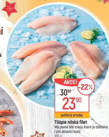 Tilápie nilská filety