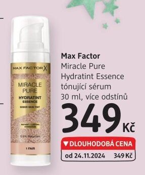 Max Factor Miracle Pure Hydratint Essence tónující sérum