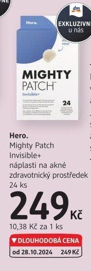 Hero. Mighty Patch Invisible+ náplasti na akné