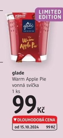 glade Warm Apple Pie vonná svíčka 1 ks