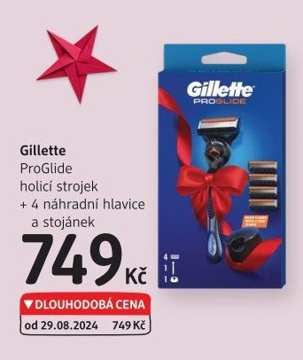 Gillette ProGlide holicí strojek + 4 náhradní hlavice a stojánek