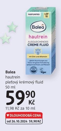 Balea hautrein pleťový krémový fluid