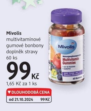 Mivolis multivitamínové gumové bonbony