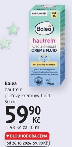 Fluid pleťový krémový Balea