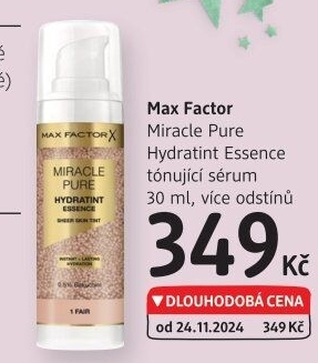 Tónující sérum Miracle Pure Hydratint Essence Max Factor