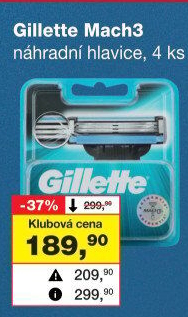 Náhradní hlavice pánské Mach 3 Gillette