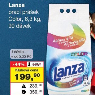 Prací prášek Lanza