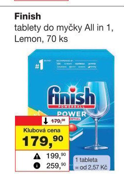 Tablety do myčky Power All in 1 Finish