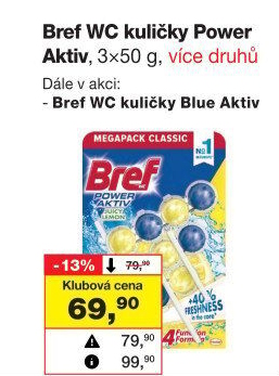 WC blok tuhý Power Aktiv Bref