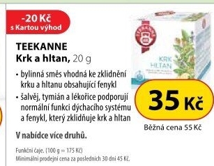 Čaj bylinný Funkční Teekanne