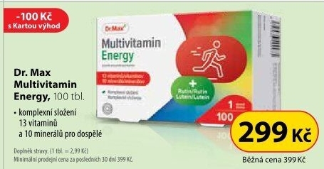 Doplněk stravy Dr.Max Multivitamin Energy