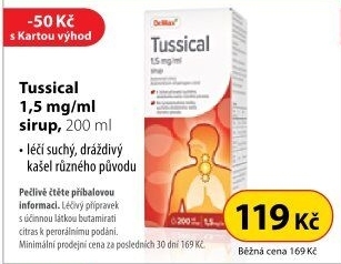 Sirup proti kašli Tussical Dr.Max