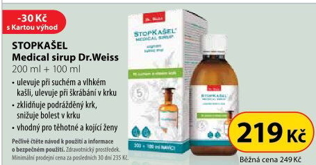 Sirup Stopkašel Dr. Weiss