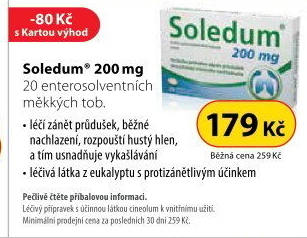 Tobolky proti kašli 200 mg Soledum