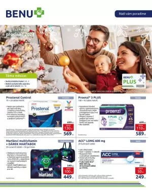 akční leták BENU Lékárna 1.12.2024-31.12.2024