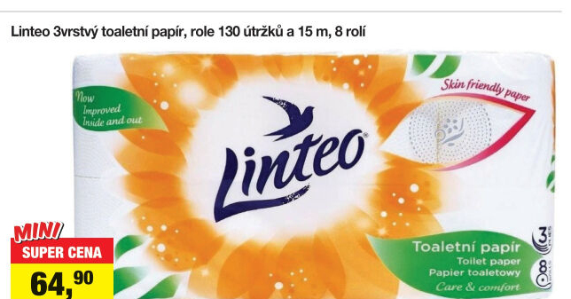 Toaletní papír 3vrstvý Linteo
