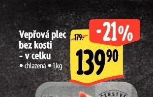 Vepřová plec bez kosti